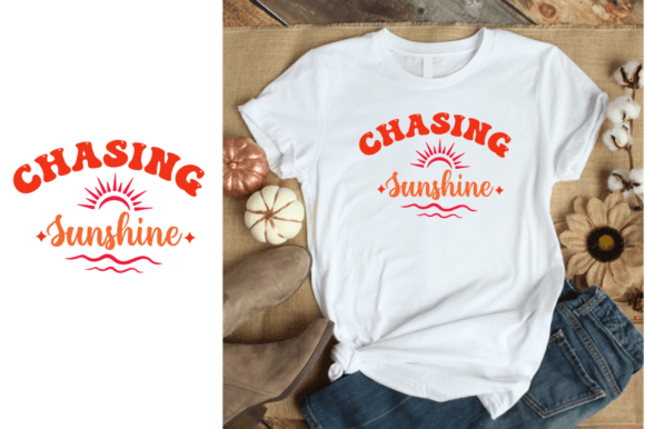 Chasing Sunshine - Beach Retro SVG