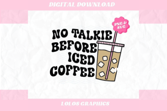 Funny Iced Coffee Retro SVG PNG Design Review