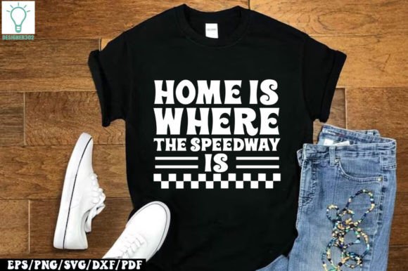 Home is Where the Speedway is Retro SVG