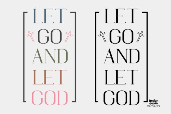 Let Go and Let God Retro SVG Review