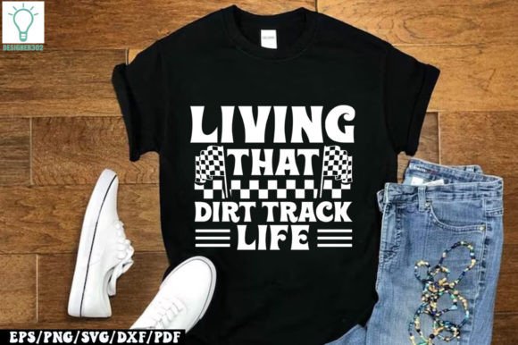 Living That Dirt Track Life Retro SVG Review