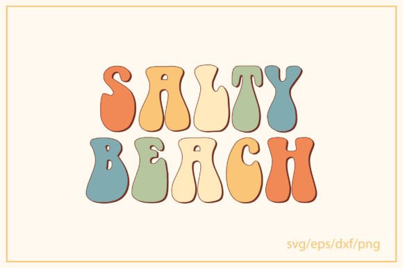 Salty Beach Retro Svg Design