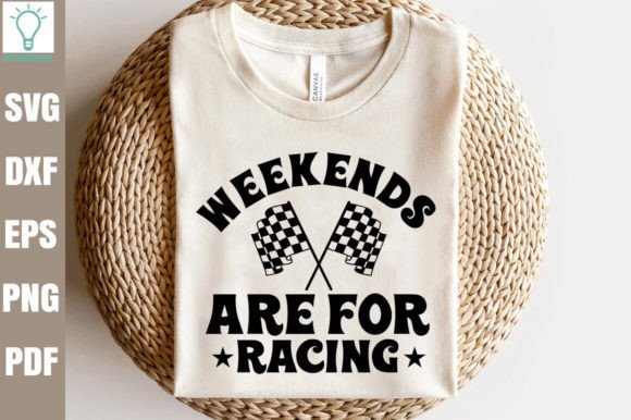 Weekends Are for Racing Retro SVG